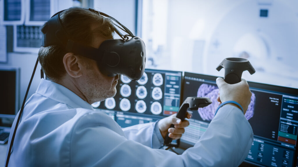 Surgeon using Augmented Reality