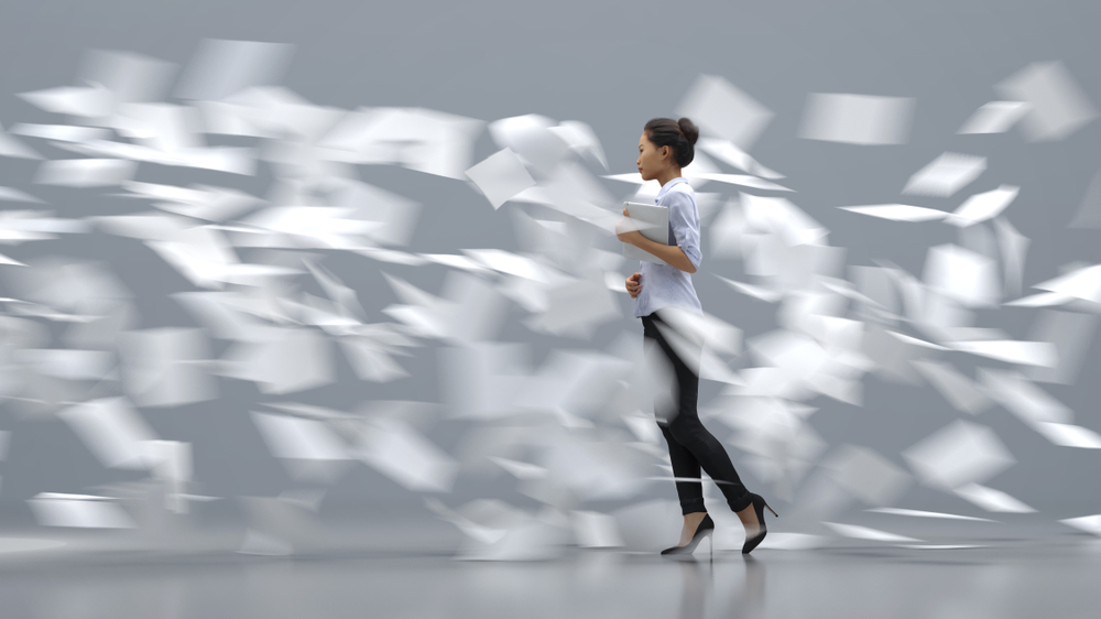 Organizing paperwork for a patent